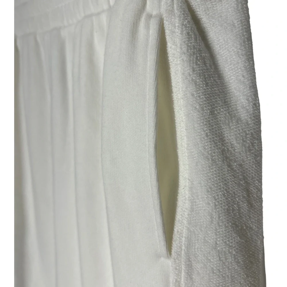 Lou &‎ Grey White French Terry Mini Skirt Size L Poolside Cover Up